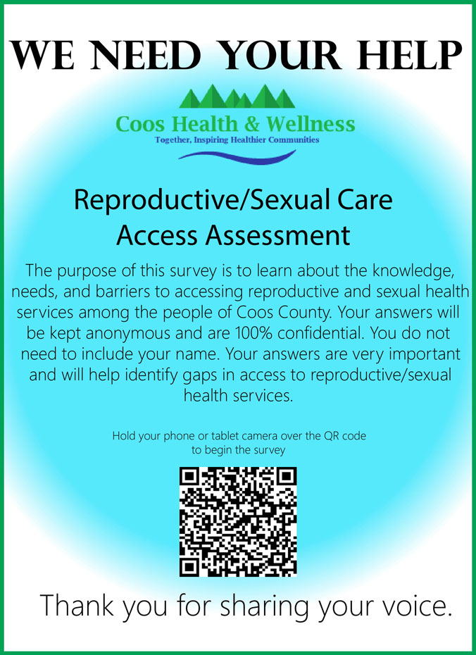  Reproductive Health Care Access Assessment Survey | Coos Health & Wellness