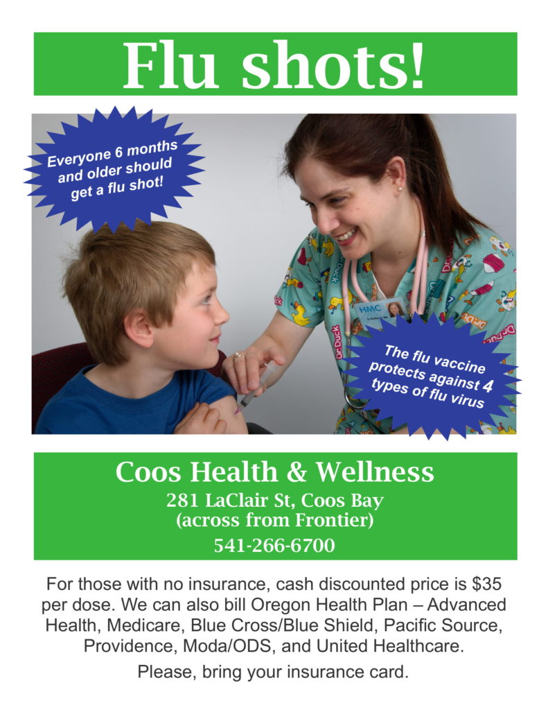 Flu Shots Available | Coos Health & Wellness